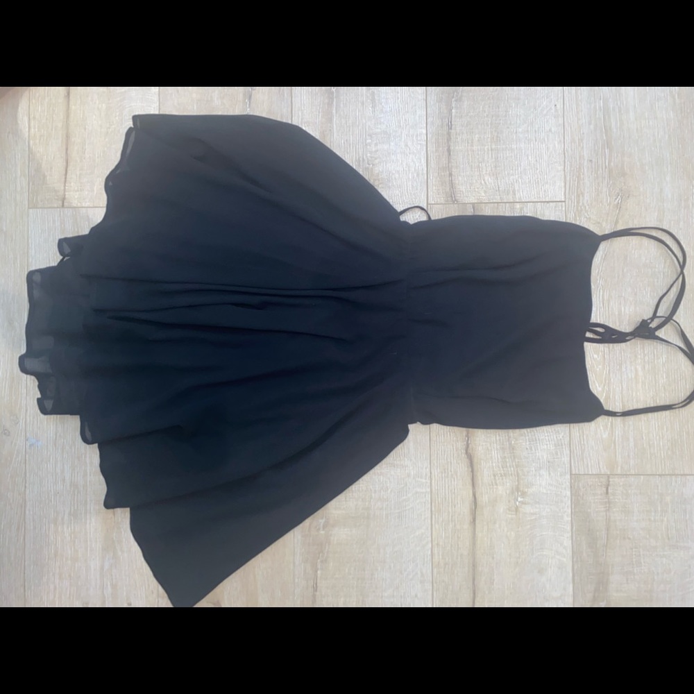 Open back little black dress size medium